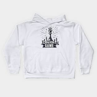 Chess Royalty: King of the Game Dramatic Illustration Kids Hoodie